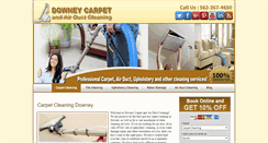 Desktop Screenshot of downeycarpetandairductcleaning.com
