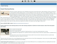 Tablet Screenshot of downeycarpetandairductcleaning.com